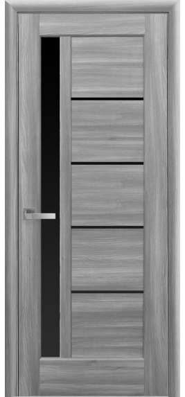 МІЖКІМНАТНІ ДВЕРІ НОВИЙ СТИЛЬ Ностра Грета з чорним склом